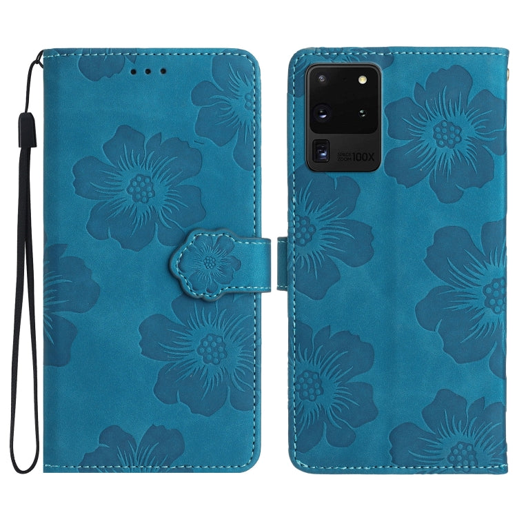 Flower Embossing Pattern Leather Phone Case