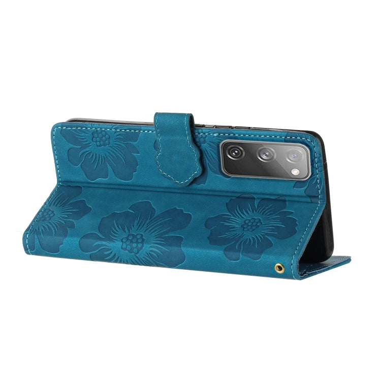 Flower Embossing Pattern Leather Phone Case