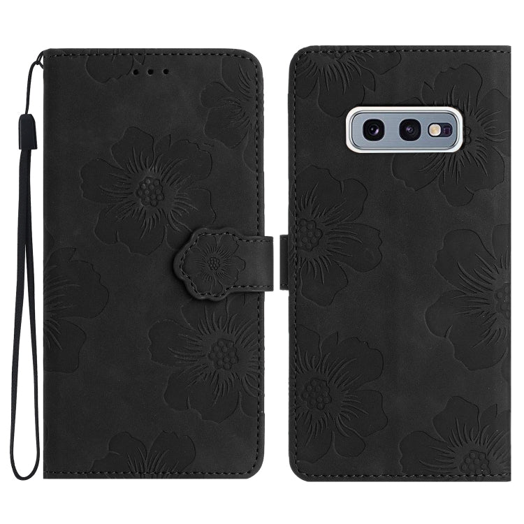 Flower Embossing Pattern Leather Phone Case