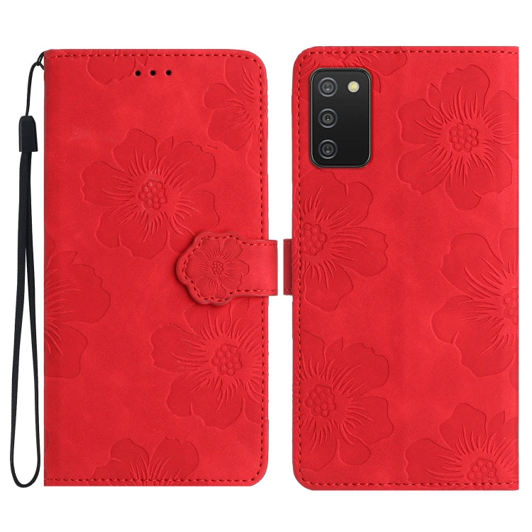 Flower Embossing Pattern Leather Phone Case