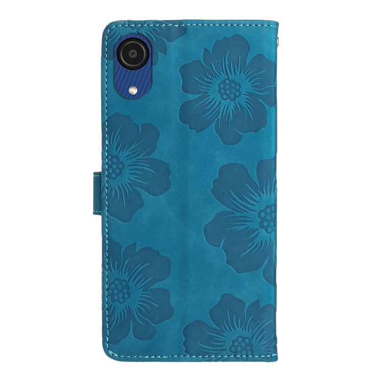 Flower Embossing Pattern Leather Phone Case