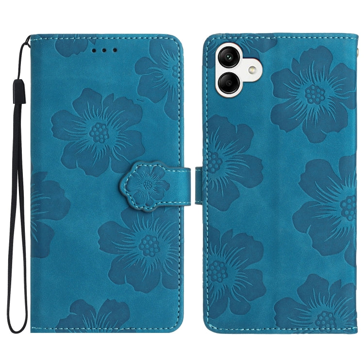 Flower Embossing Pattern Leather Phone Case