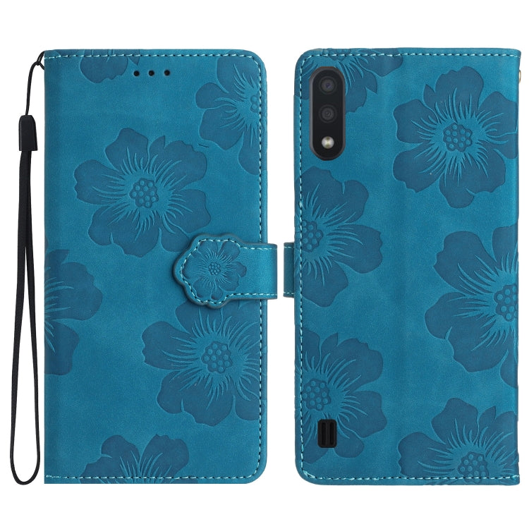 Flower Embossing Pattern Leather Phone Case