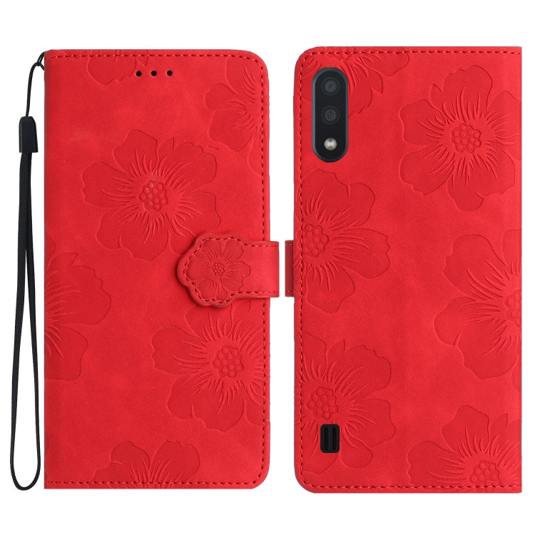 Flower Embossing Pattern Leather Phone Case