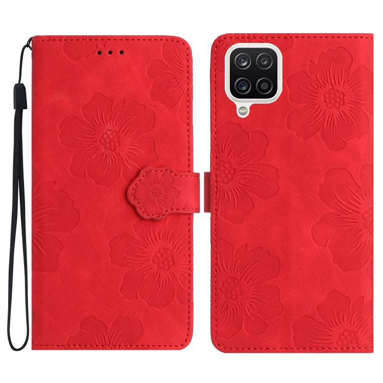 Flower Embossing Pattern Leather Phone Case