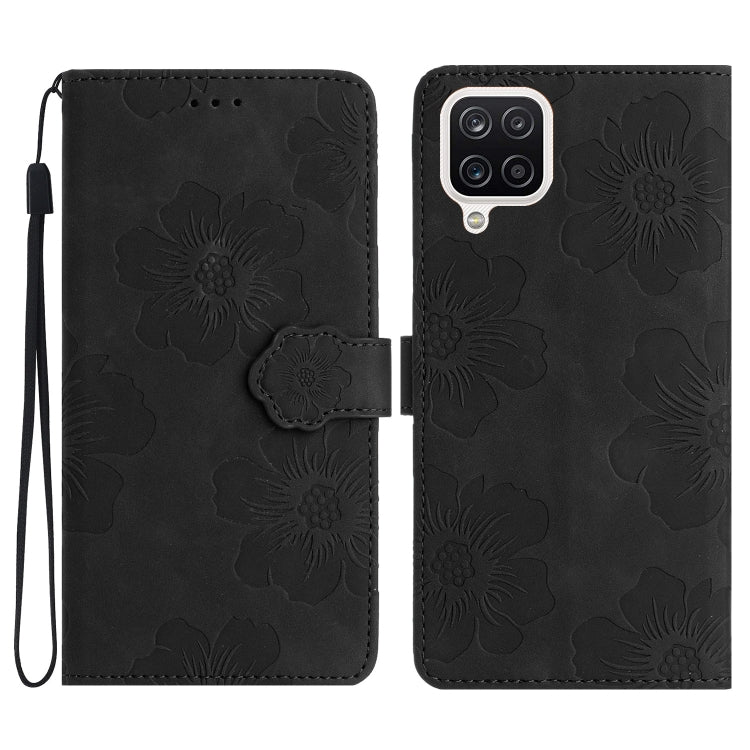 Flower Embossing Pattern Leather Phone Case