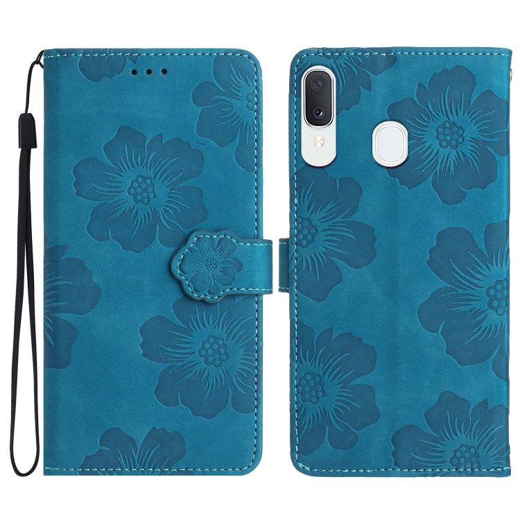 Flower Embossing Pattern Leather Phone Case