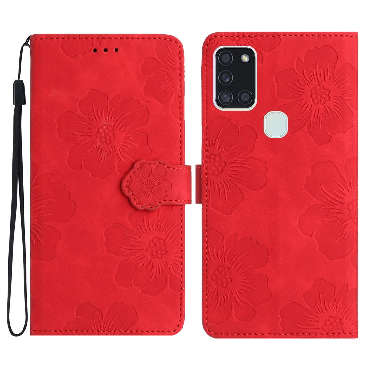 Flower Embossing Pattern Leather Phone Case