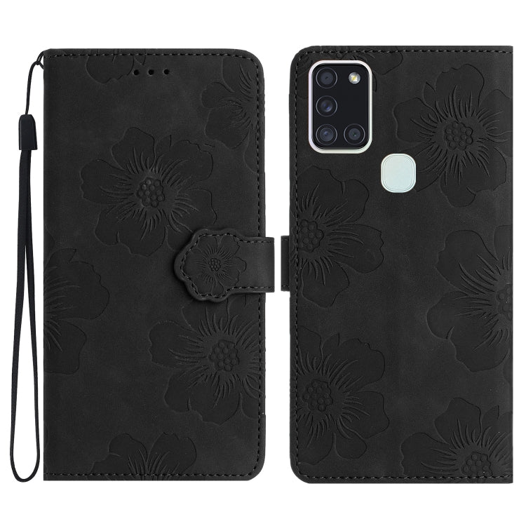 Flower Embossing Pattern Leather Phone Case