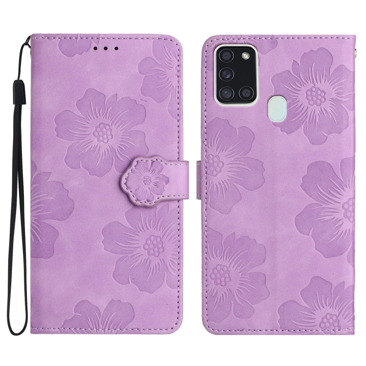 Flower Embossing Pattern Leather Phone Case