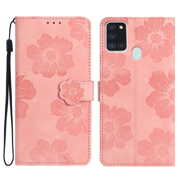 Flower Embossing Pattern Leather Phone Case