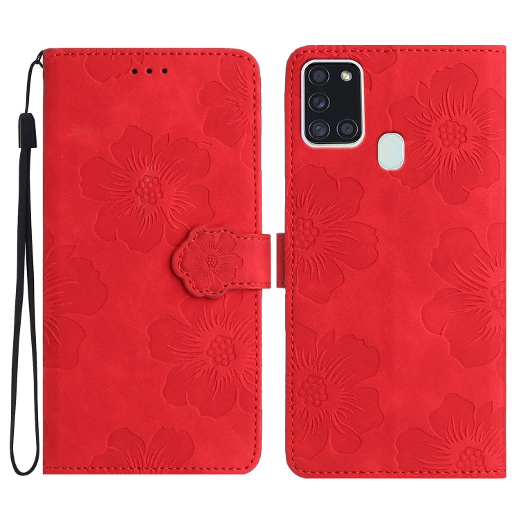 Flower Embossing Pattern Leather Phone Case