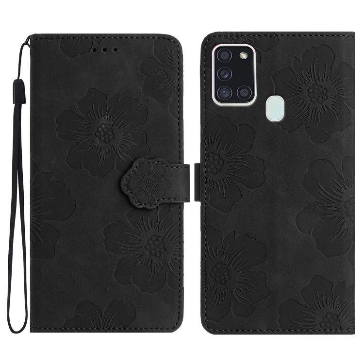 Flower Embossing Pattern Leather Phone Case