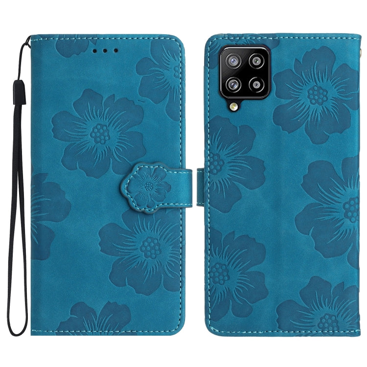 Flower Embossing Pattern Leather Phone Case