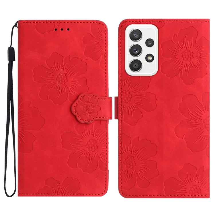 Flower Embossing Pattern Leather Phone Case