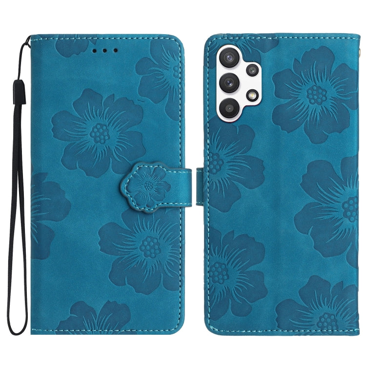 Flower Embossing Pattern Leather Phone Case