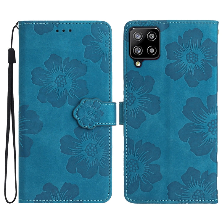 Flower Embossing Pattern Leather Phone Case