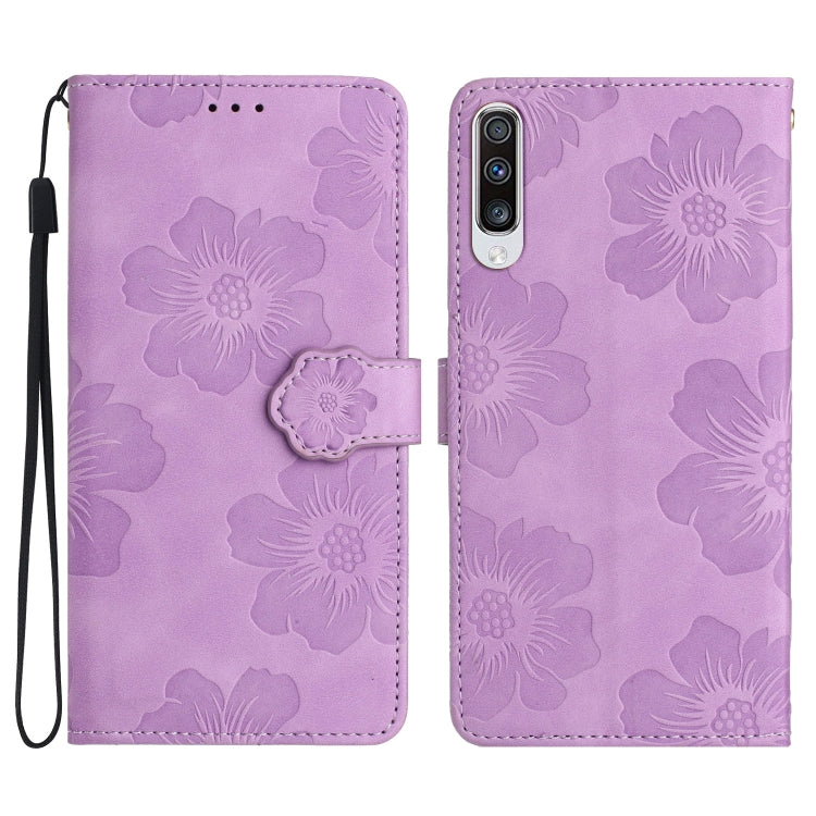 Flower Embossing Pattern Leather Phone Case