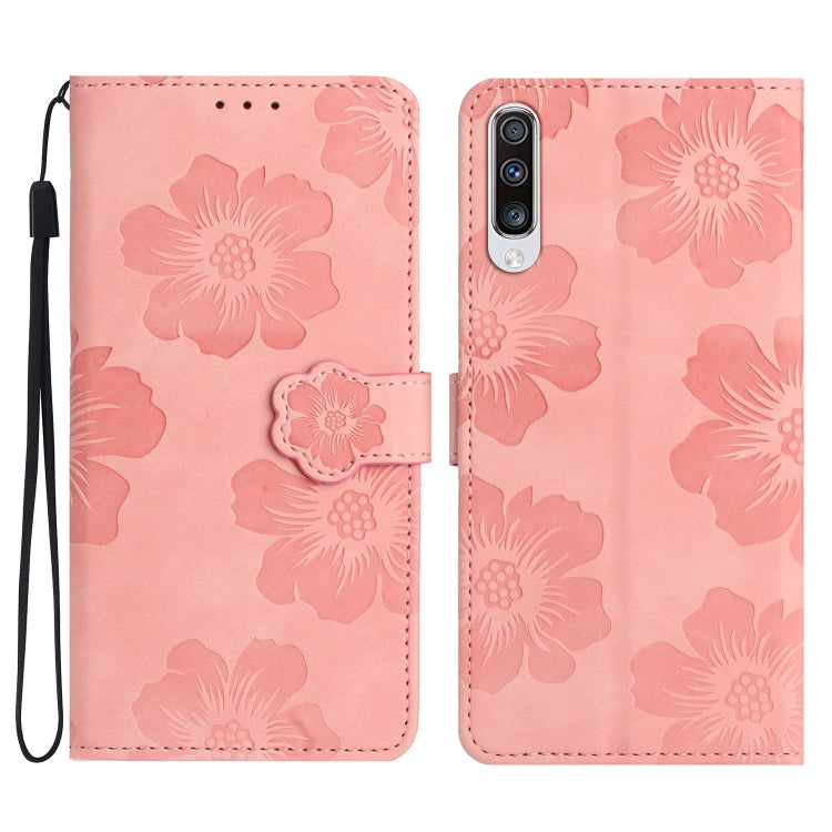 Flower Embossing Pattern Leather Phone Case