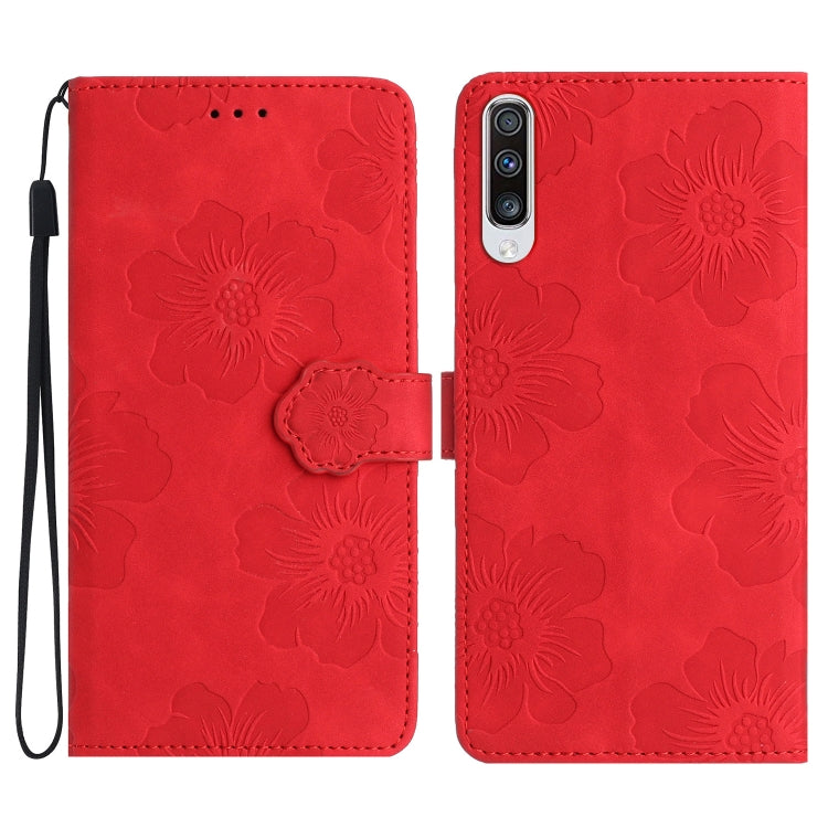Flower Embossing Pattern Leather Phone Case