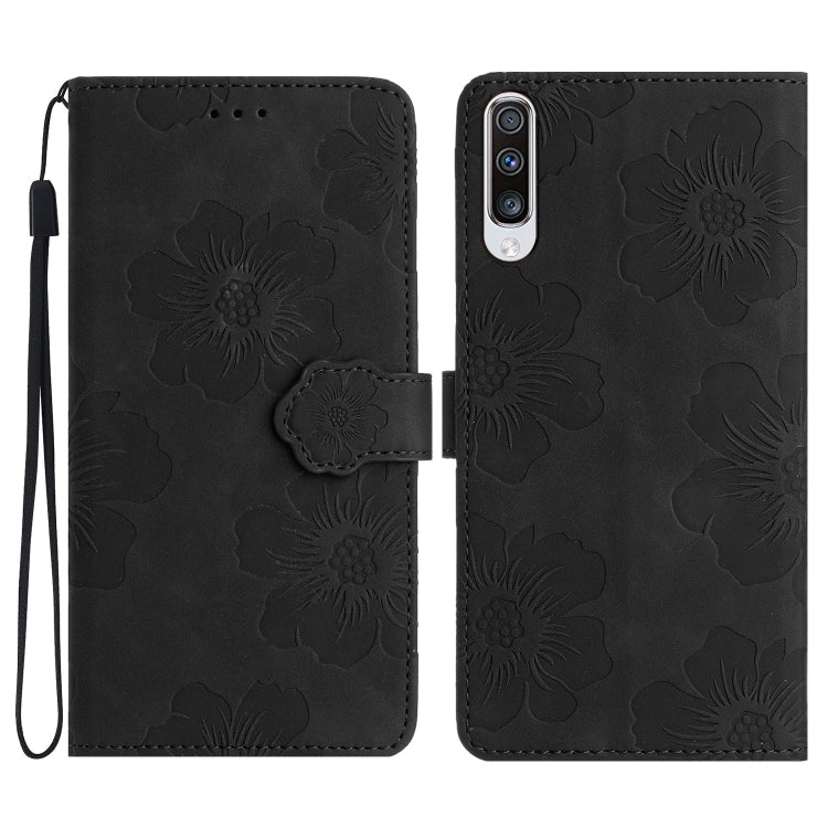 Flower Embossing Pattern Leather Phone Case