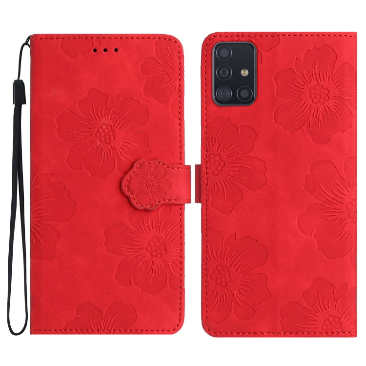 Flower Embossing Pattern Leather Phone Case
