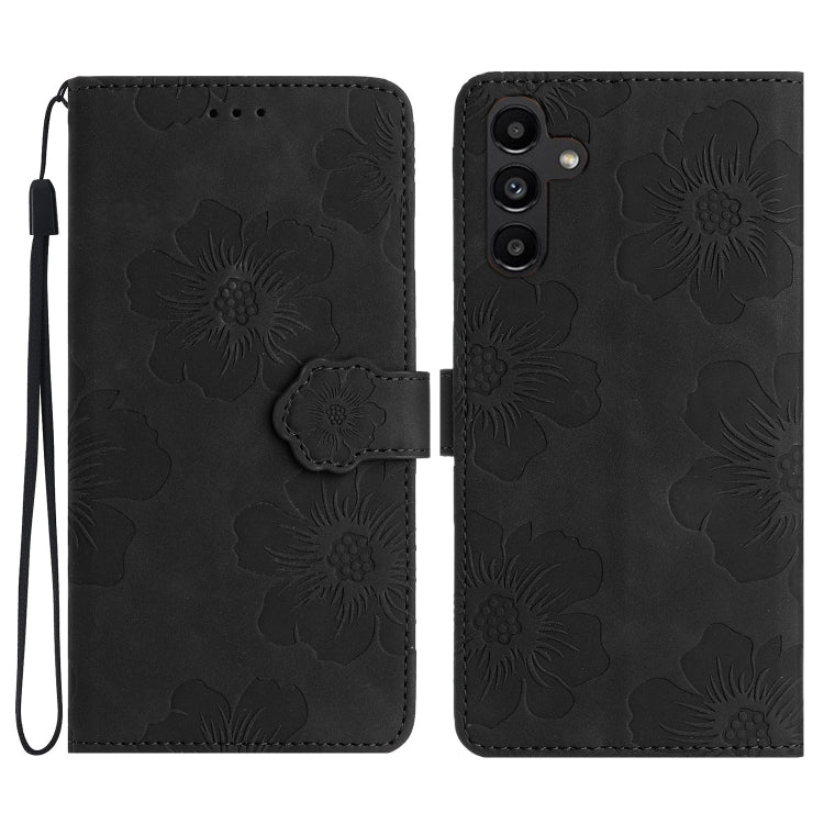 Flower Embossing Pattern Leather Phone Case, For Samsung Galaxy A35 5G, For Samsung Galaxy A02s / F02s 164, For Samsung Galaxy A15, For Samsung Galaxy A25 5G