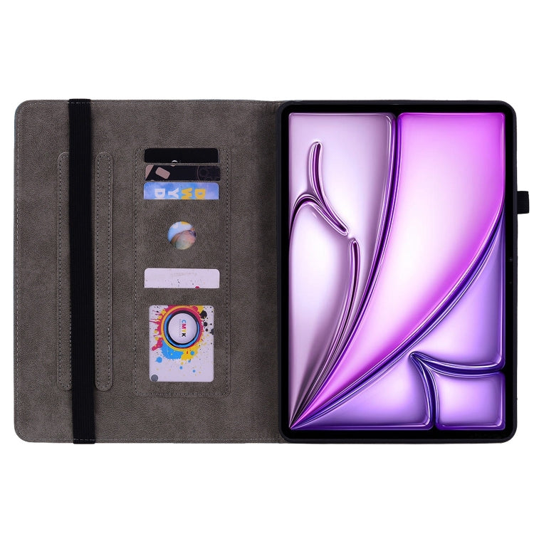Butterfly Rose Embossed Leather Smart Tablet Case, For iPad Air 11 2025 / 2024, For iPad mini 2024 / mini 6, For iPad Pro 11 2024, For iPad 10.2 2021 / Air 10.5 2019