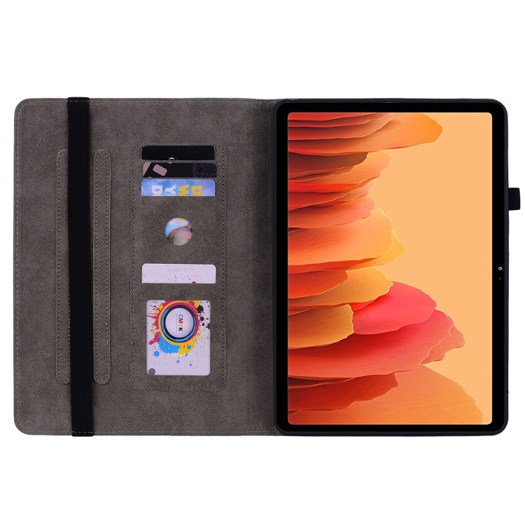 Butterfly Rose Embossed Leather Smart Tablet Case, For Samsung Galaxy Tab A7 10.4 2020 T500, For Samsung Galaxy Tab A8 10.5 2021 X205, For Samsung Galaxy Tab S6 Lite P610