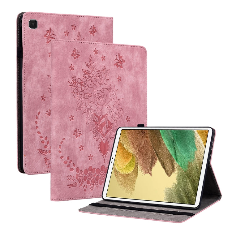 Butterfly Rose Embossed Leather Tablet Case
