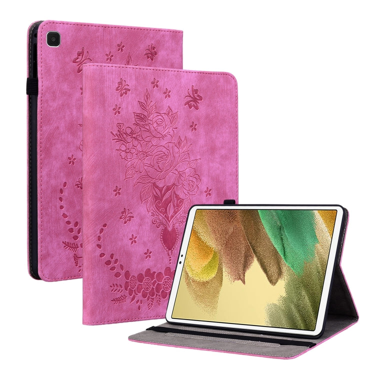 Butterfly Rose Embossed Leather Tablet Case