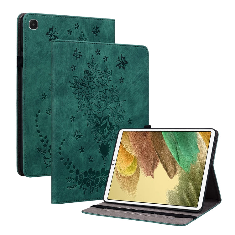 Butterfly Rose Embossed Leather Tablet Case