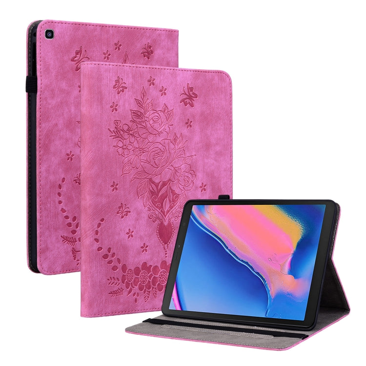 Butterfly Rose Embossed Leather Tablet Case, For Samsung Galaxy A7 Lite T220 / T225, For Samsung Galaxy Tab S5e/T720/T725, For Samsung Galaxy Tab A 10.1 2019 T510, For Samsung Galaxy Tab A 8.0 2019 T290