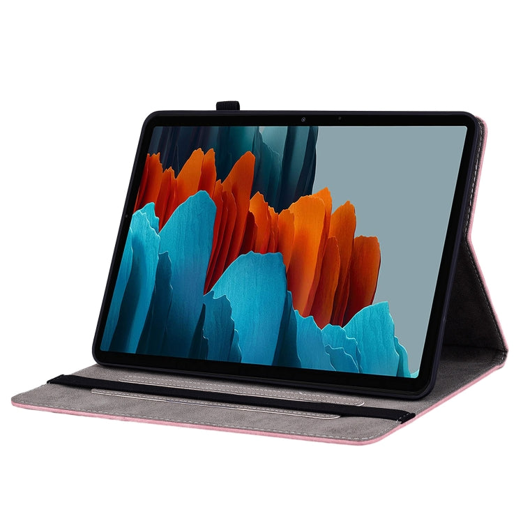 Butterfly Rose Embossed Leather Tablet Case