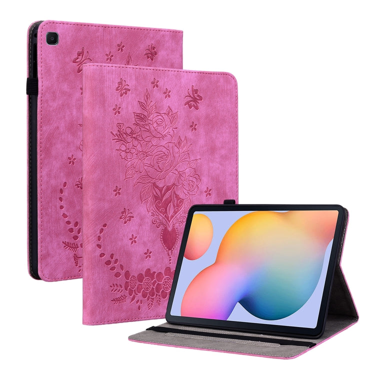Butterfly Rose Embossed Leather Tablet Case, For Samsung Galaxy A7 Lite T220 / T225, For Samsung Galaxy Tab S5e/T720/T725, For Samsung Galaxy Tab A 10.1 2019 T510, For Samsung Galaxy Tab A 8.0 2019 T290