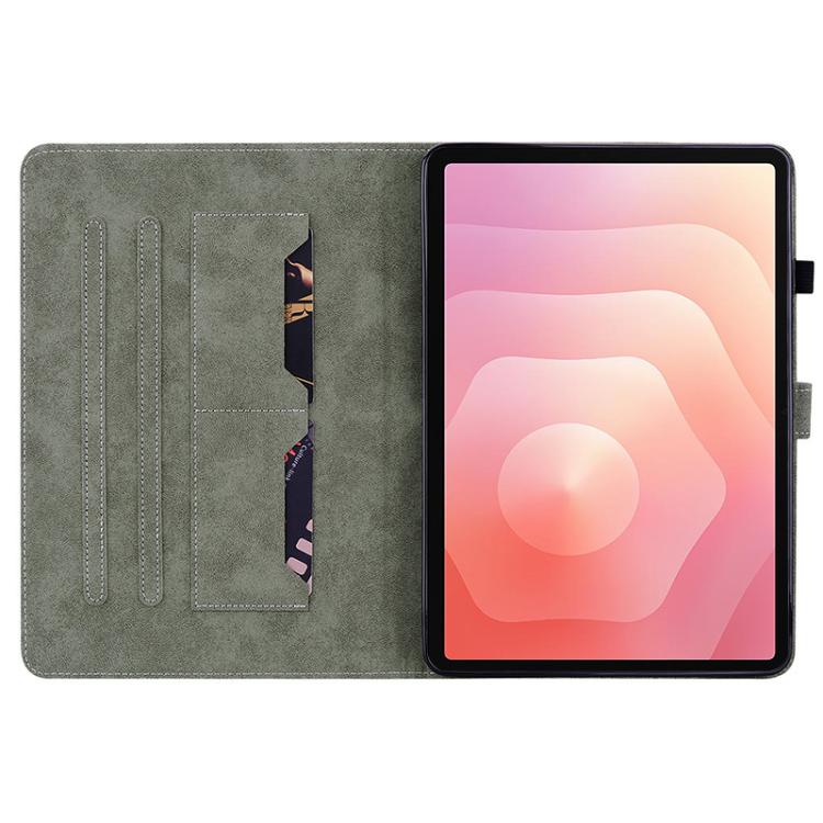 Butterfly Rose Embossed Leather Tablet Case