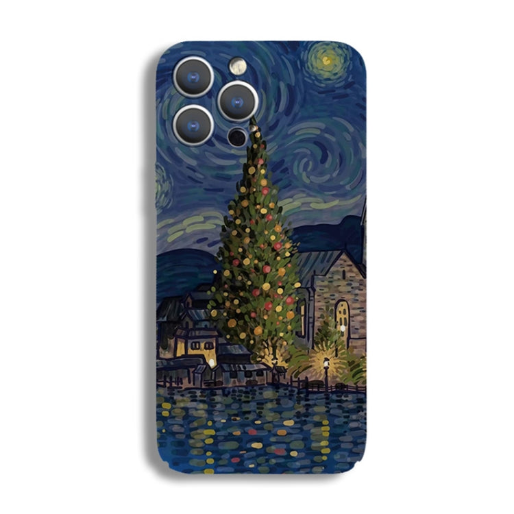 Precise Hole Oil Painting Pattern PC Phone Case, Series 2