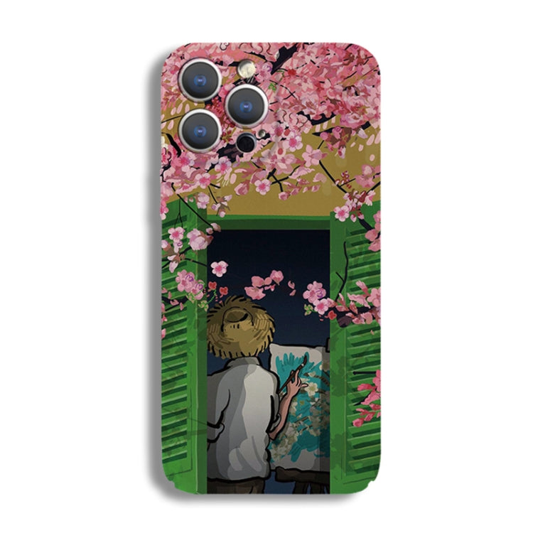 Precise Hole Oil Painting Pattern PC Phone Case, For iPhone 11, For iPhone 11 Pro