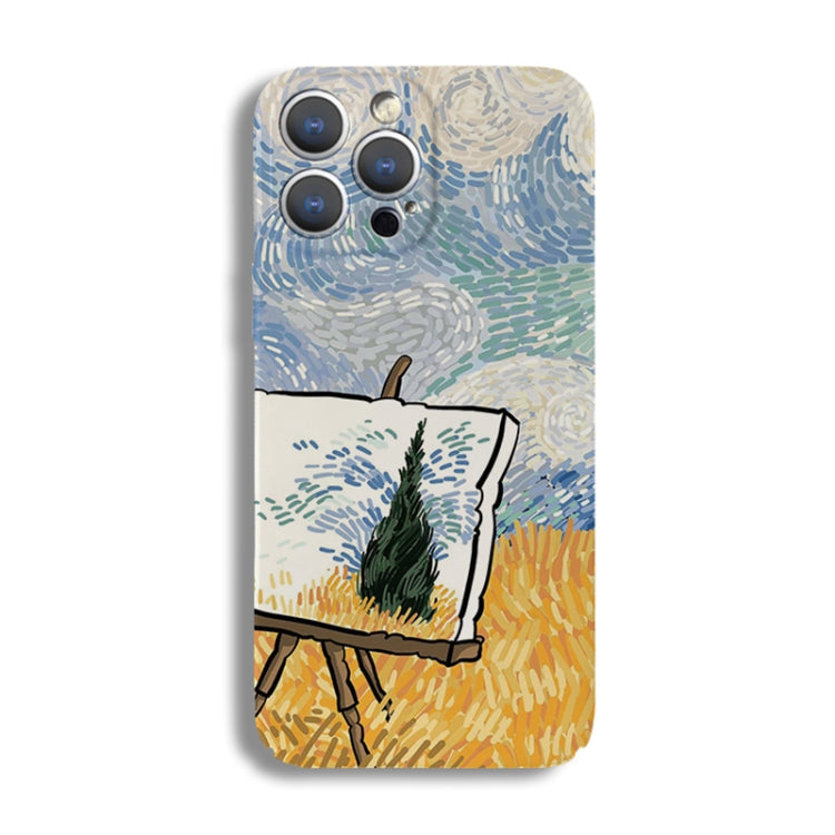 Precise Hole Oil Painting Pattern PC Phone Case, For iPhone X / XS, For iPhone XR