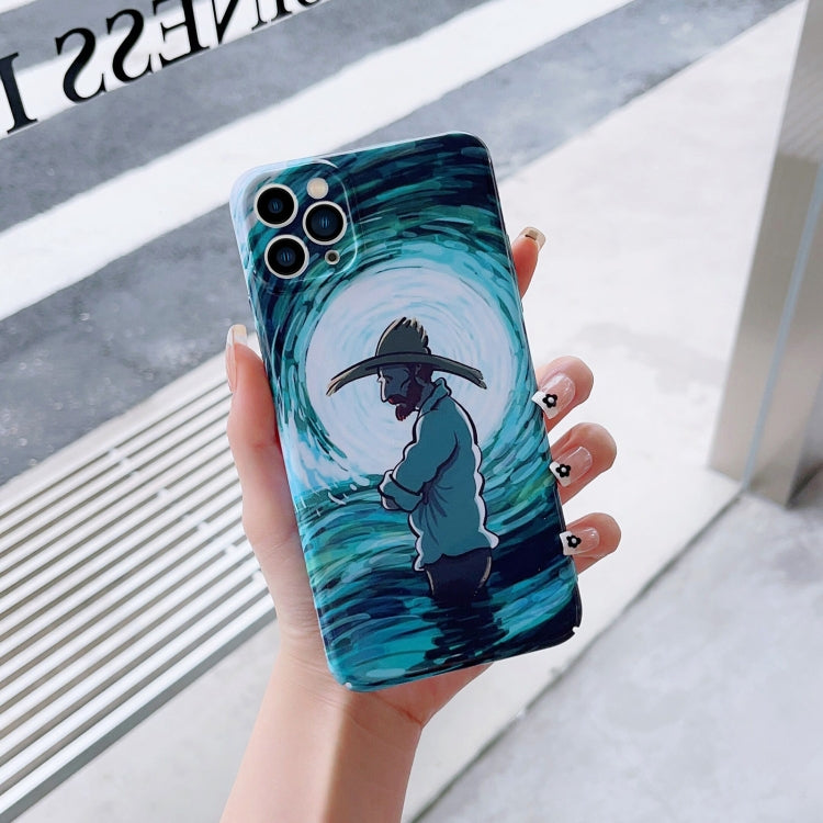 Precise Hole Oil Painting Pattern PC Phone Case, For iPhone 14, For iPhone 14 Plus, For iPhone 14 Pro, For iPhone 14 Pro Max