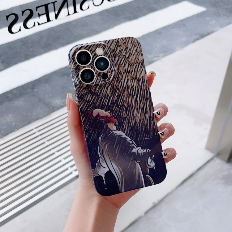 Precise Hole Oil Painting Pattern PC Phone Case, For iPhone 14, For iPhone 14 Plus, For iPhone 14 Pro, For iPhone 14 Pro Max