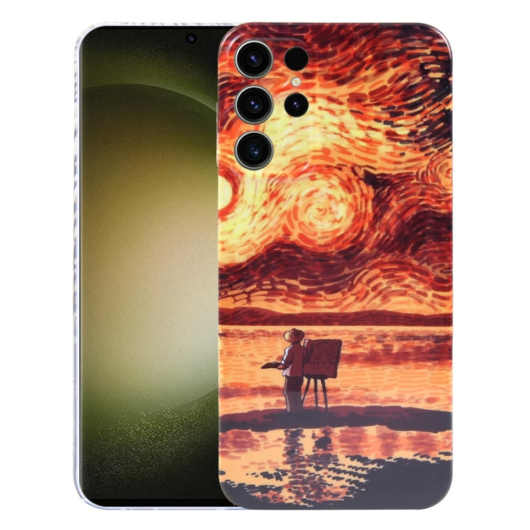 Precise Hole Oil Painting Pattern PC Phone Case