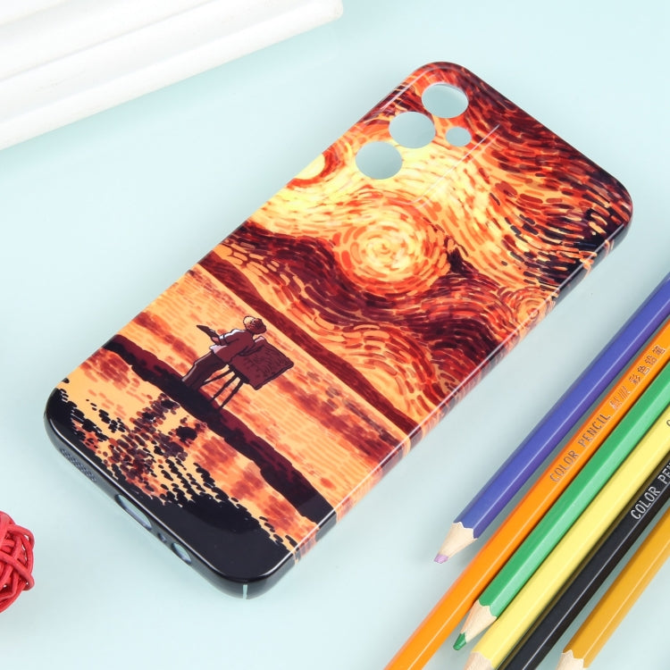 Precise Hole Oil Painting Pattern PC Phone Case