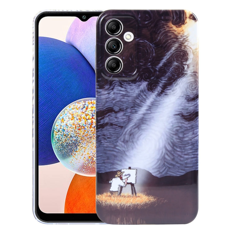 Precise Hole Oil Painting Pattern PC Phone Case