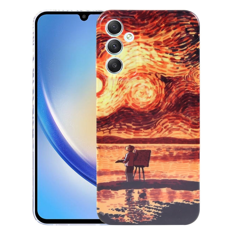 Precise Hole Oil Painting Pattern PC Phone Case