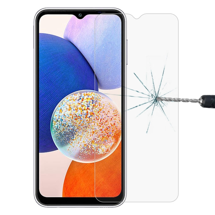 Film en verre trempé 0,26 mm 9H 2,5D pour Samsung Galaxy M06 5G, Samsung Galaxy F06 5G, Samsung Galaxy A06 5G, Samsung Galaxy A35 / M35 / A36, Samsung Galaxy A05s / M14 4G, Samsung Galaxy F14 4G, Samsung Galaxy S24 FE 5G