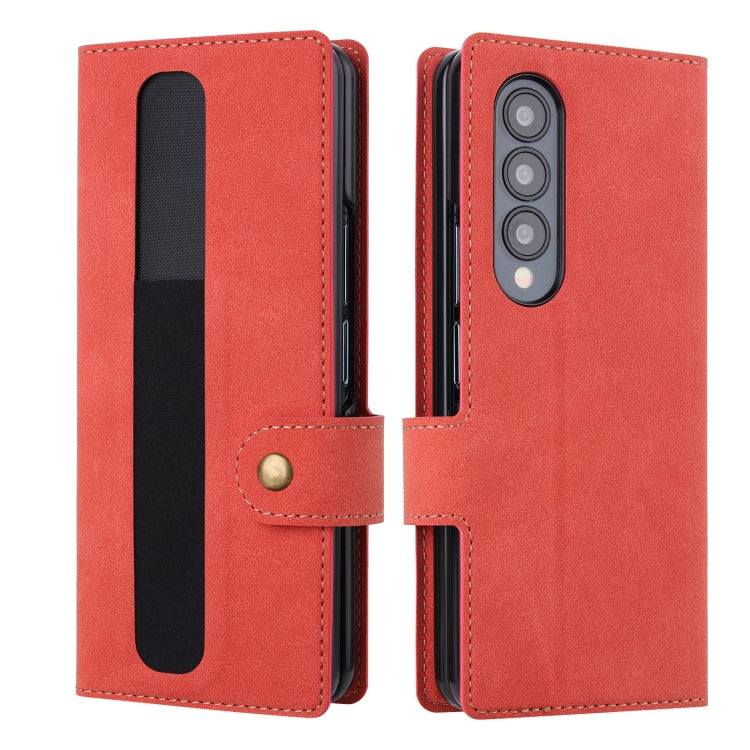 Étui à rabat en cuir Vili PR Series pour Samsung Galaxy Z Fold4
