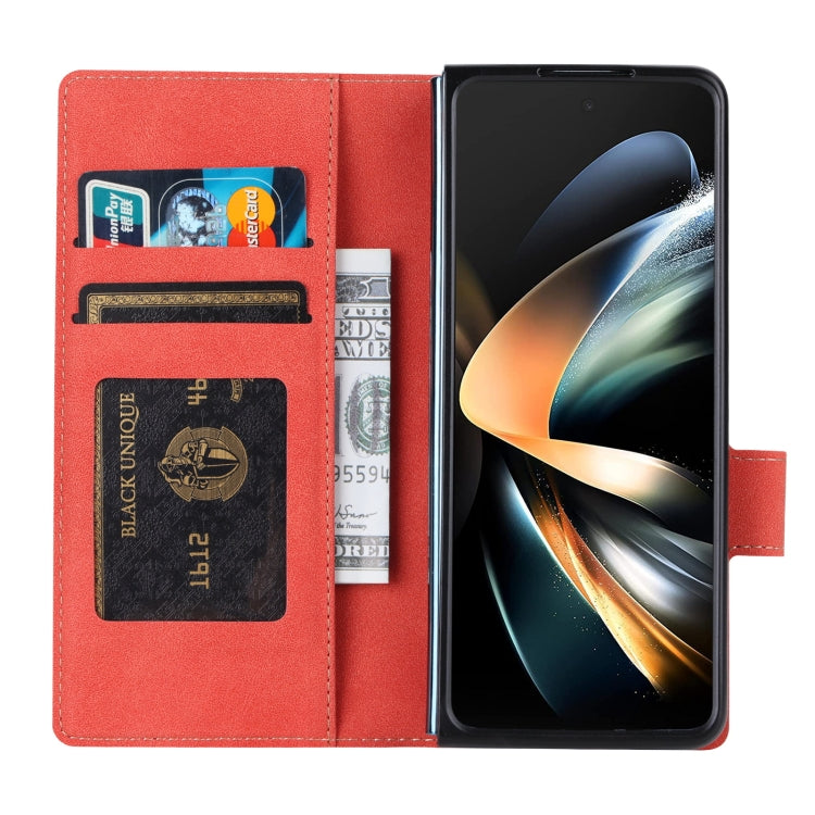 Étui à rabat en cuir Vili PR Series pour Samsung Galaxy Z Fold4