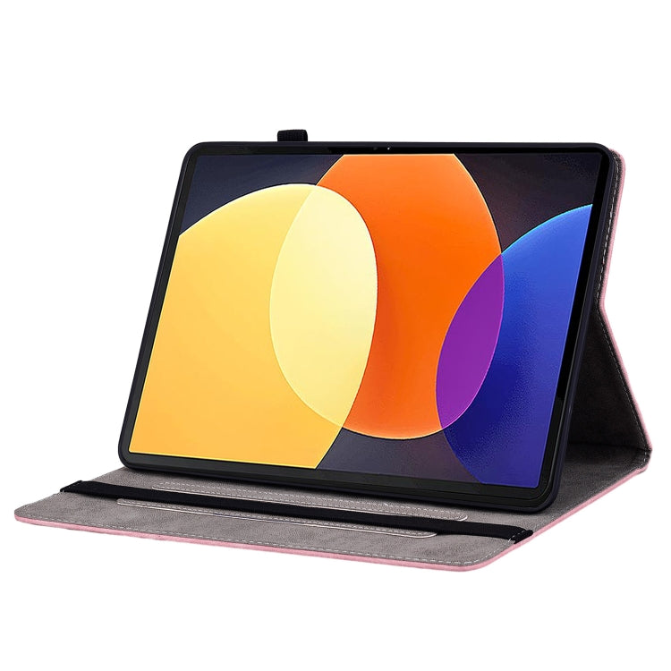 Butterfly Rose Embossed Leather Tablet Case