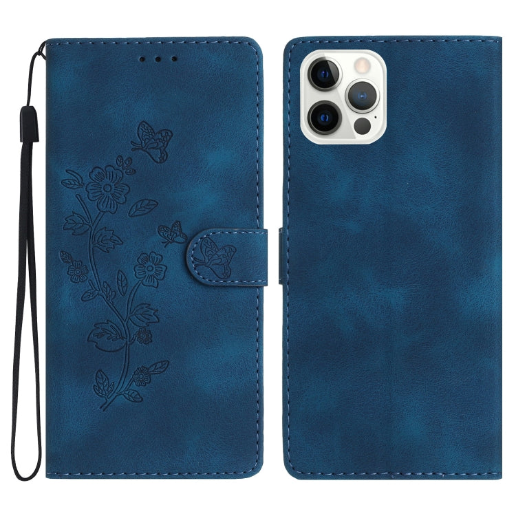 Flower Butterfly Embossing Pattern Leather Phone Case, For iPhone 14 Pro Max, For iPhone SE 2022/2020 / 8 / 7 / 6, For iPhone 13 Pro Max, For iPhone 13 Pro